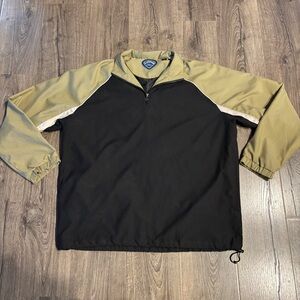 Callaway 1/4 Zip Jacket Adult XL Gold/Black Golf Golfing Golfer Coat Track Men's
